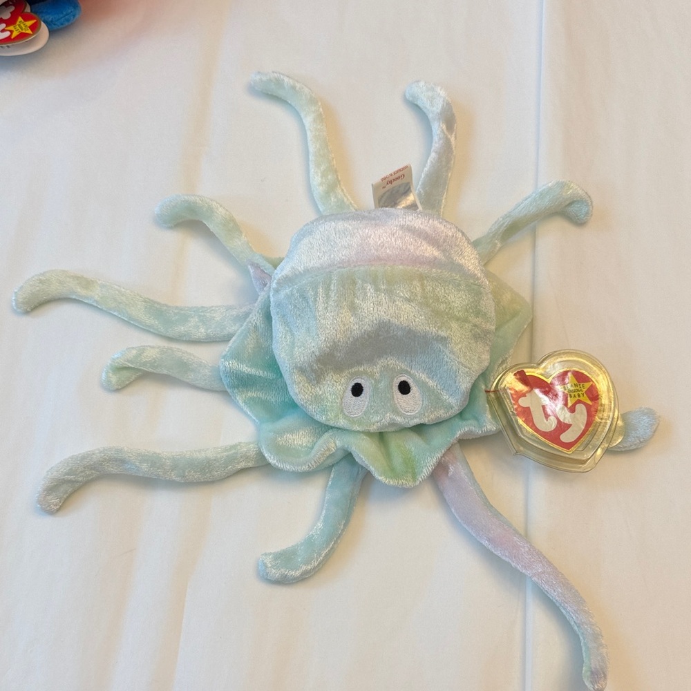 Plush Jellyfish TY beanie original new collector piece ,
